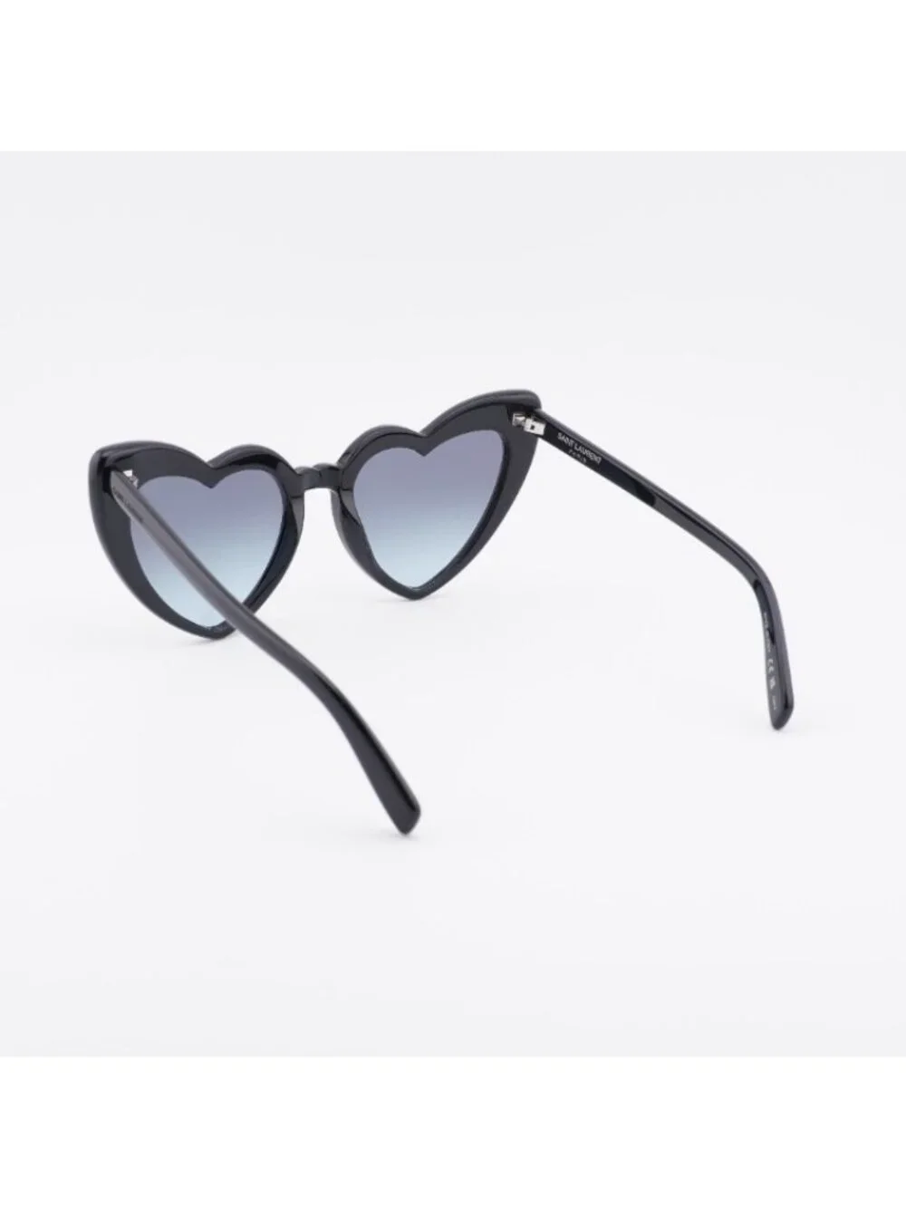Saint Laurent SL181 LOU LOU 008 Sunglasses Black Geometric Frame, Grey Lenses